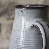 Roger Jacques Puisaye enameled stoneware pitcher
