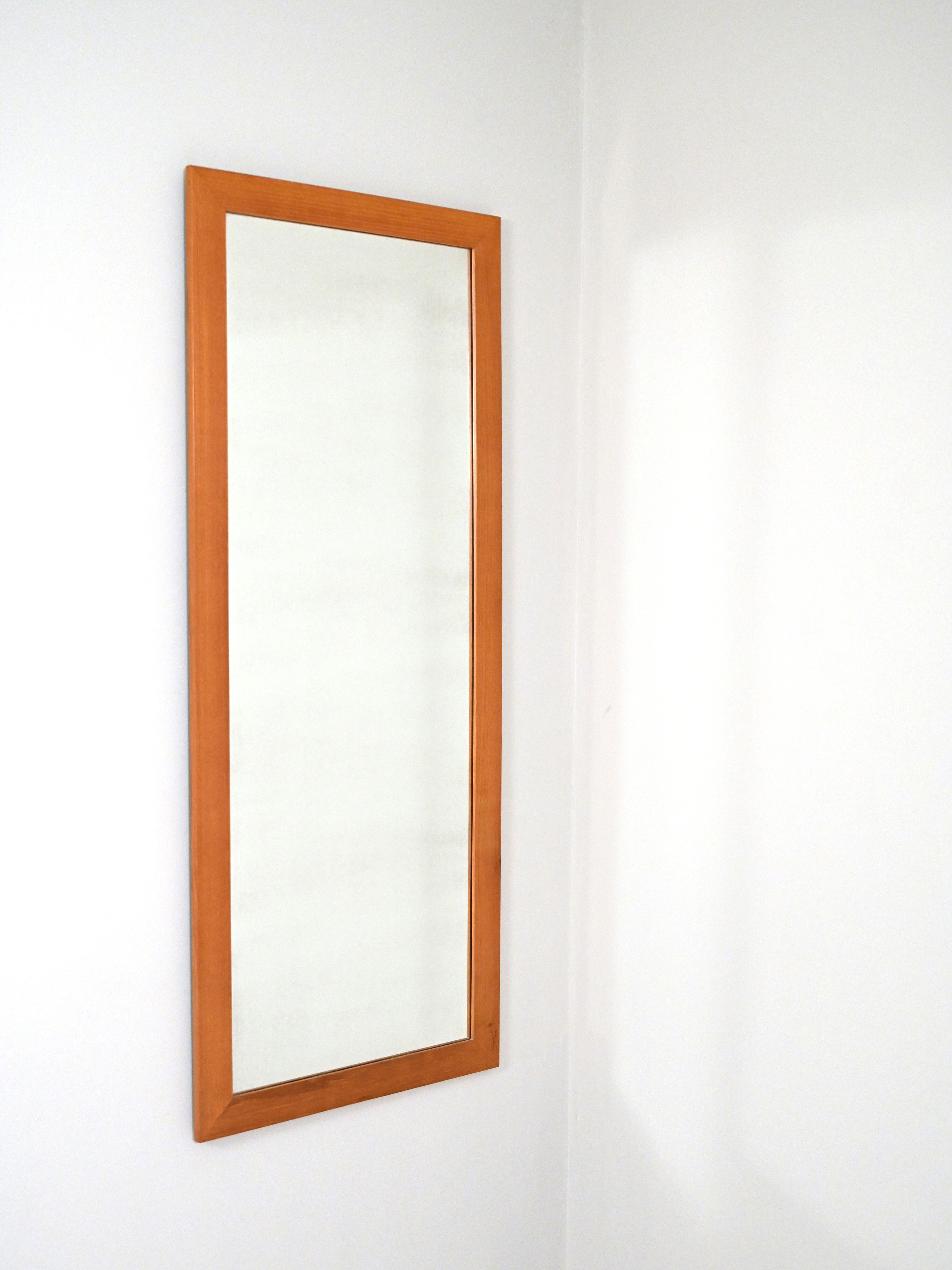 Rectangular modern antique mirror, 123x51 cm