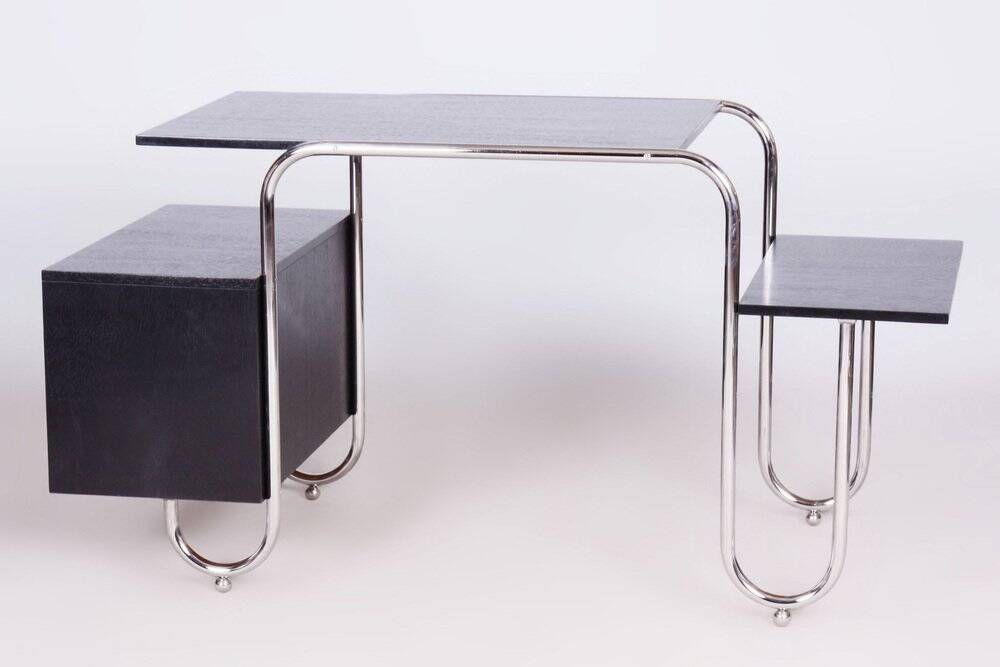 Bauhaus Oak Writing Desk by Robert Slezak, Czechia, 1930s