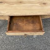 Antique coffee table in raw pine