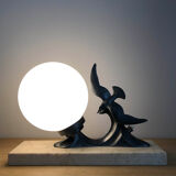 Art Deco Bird Nightlight, Marble, Regular and Opaline