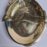 Empty solid brass cat-shaped pocket, 22 cm