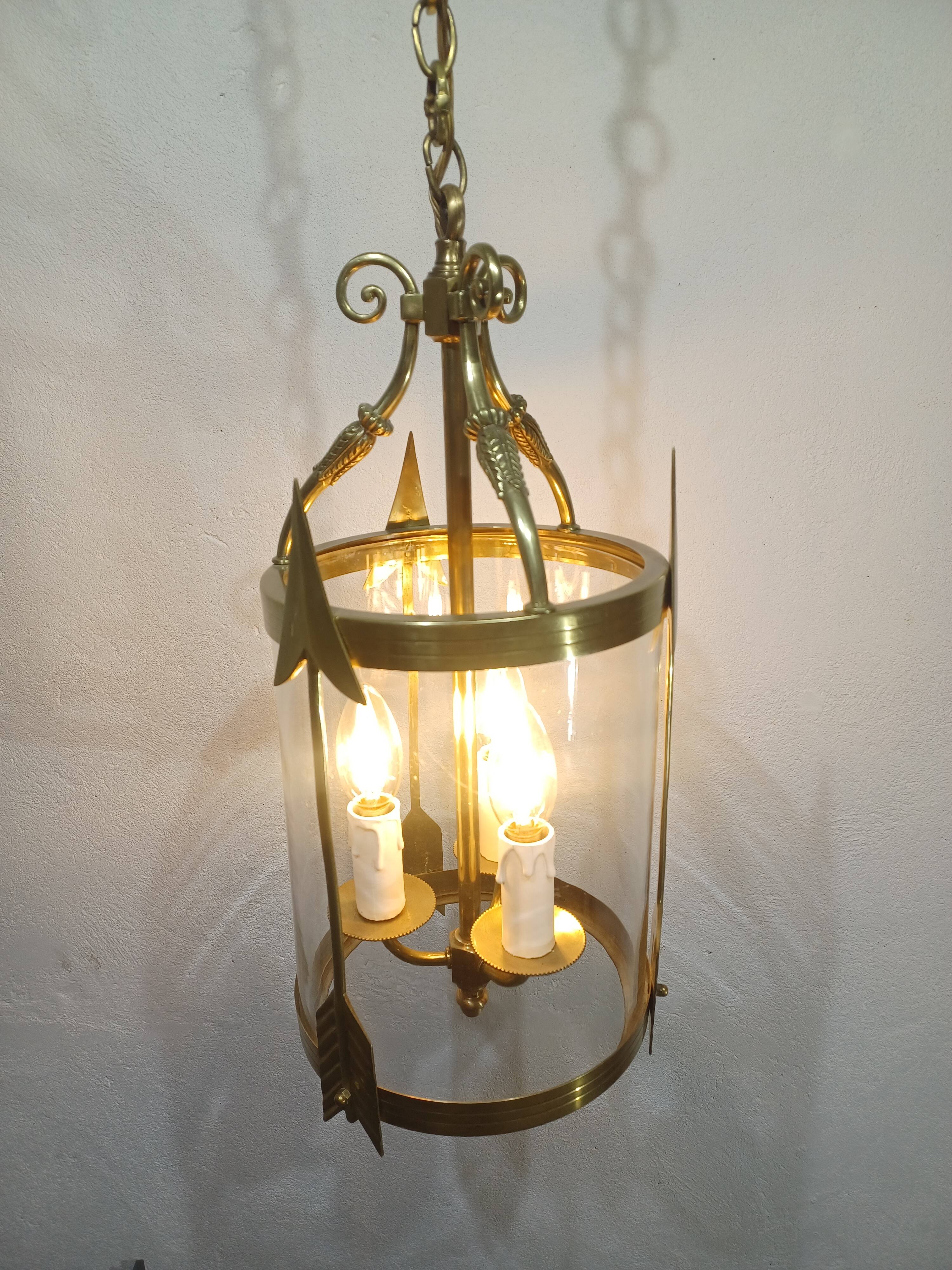 Empire Style 3-Light Bronze Lantern