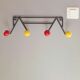 Porte manteau mural boules 60s