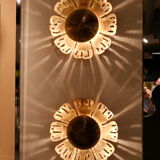 Svend Aage Holm, pair of Scandinavian wall lamps, "Flowers" from 1960