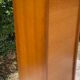 Meuble à rideau vintage en bois années 60-70