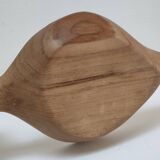 Vintage sculptural wooden pocket tray