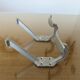 Pair of aluminum patères Art Deco 30 years 40