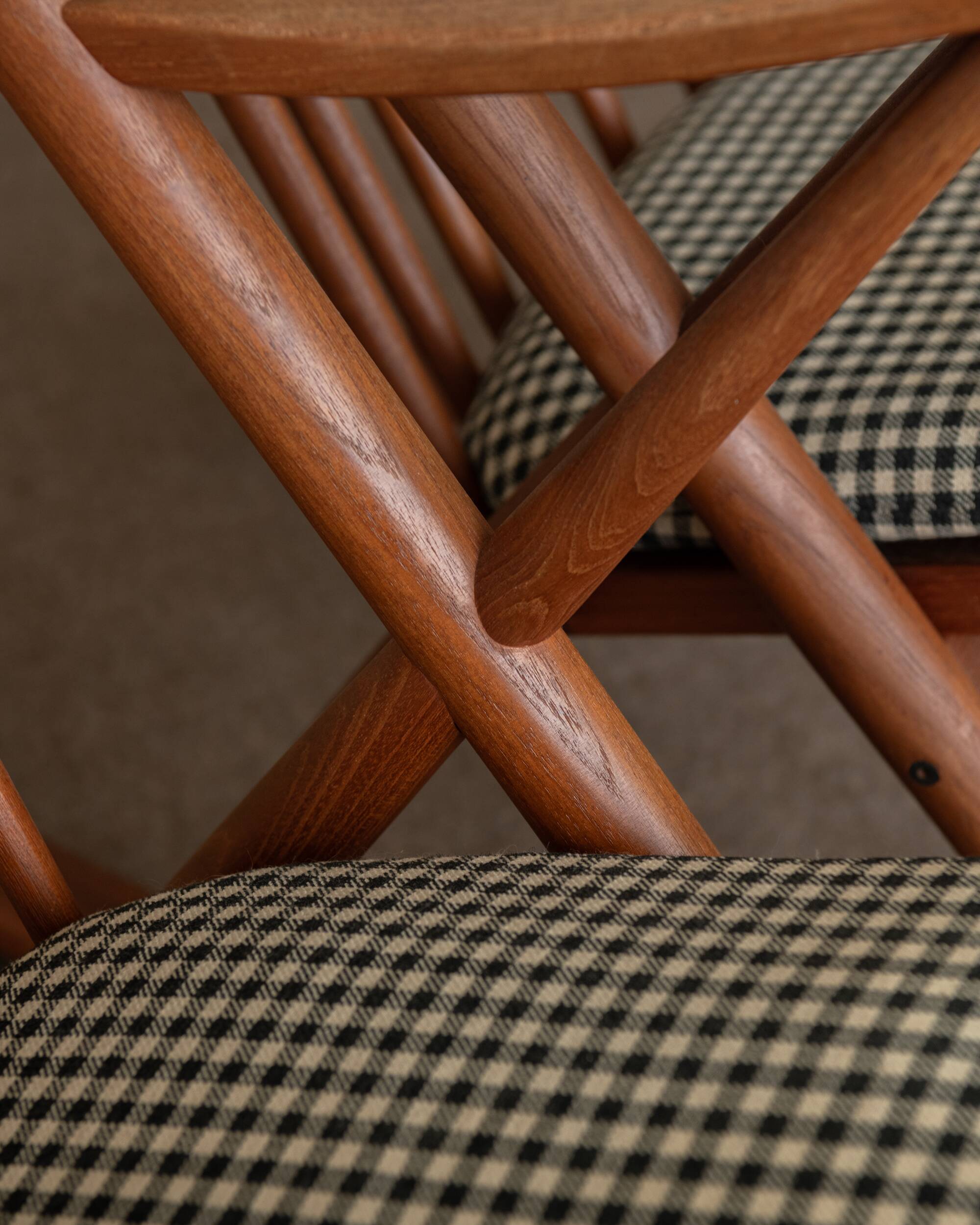 Vintage Teak Rocking Chairs Model 182 Frank Reenskaug Bramin, 1950s, Set 2