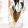 Midcentury set of jar & glasses with gold details, Czechoslovakia 1960s