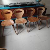 Set of 4 Baumann chairs ant model