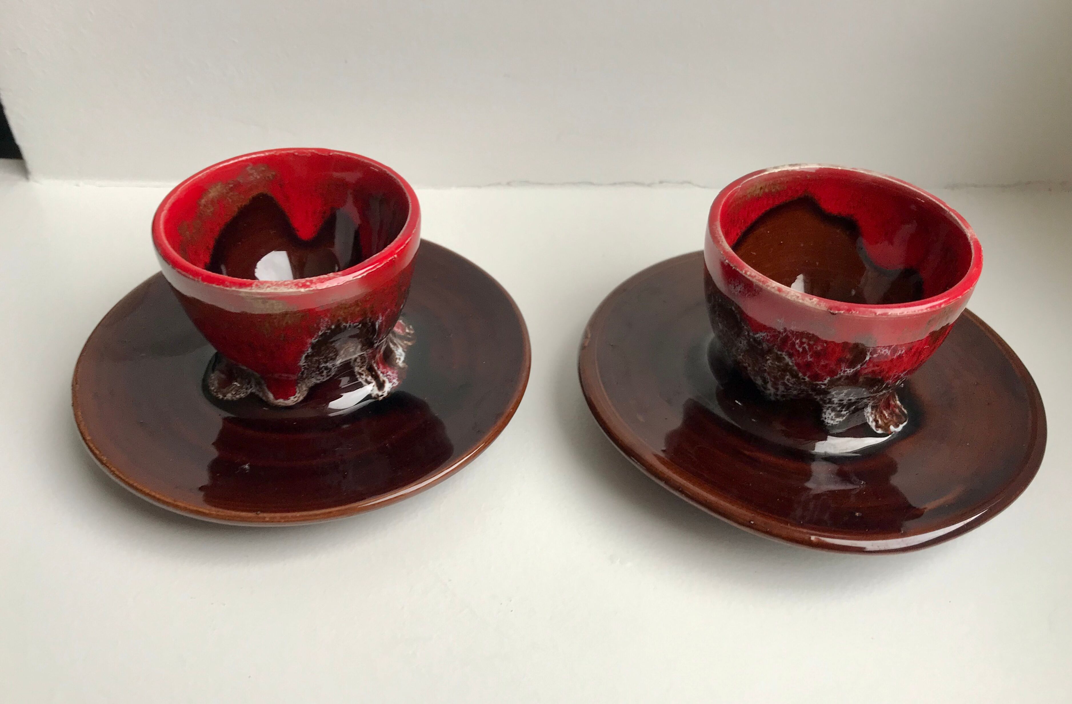 Duo of cockroaches Vallauris 70s