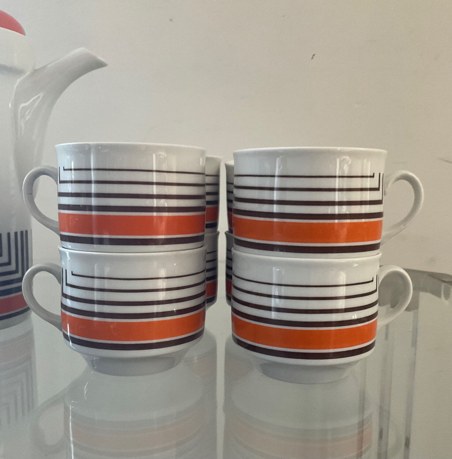 Vintage West Germany Bavaria porcelain coffee service 70s