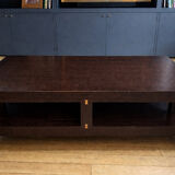 Roche Bobois coffee table in solid wood, wenge – contemporary design