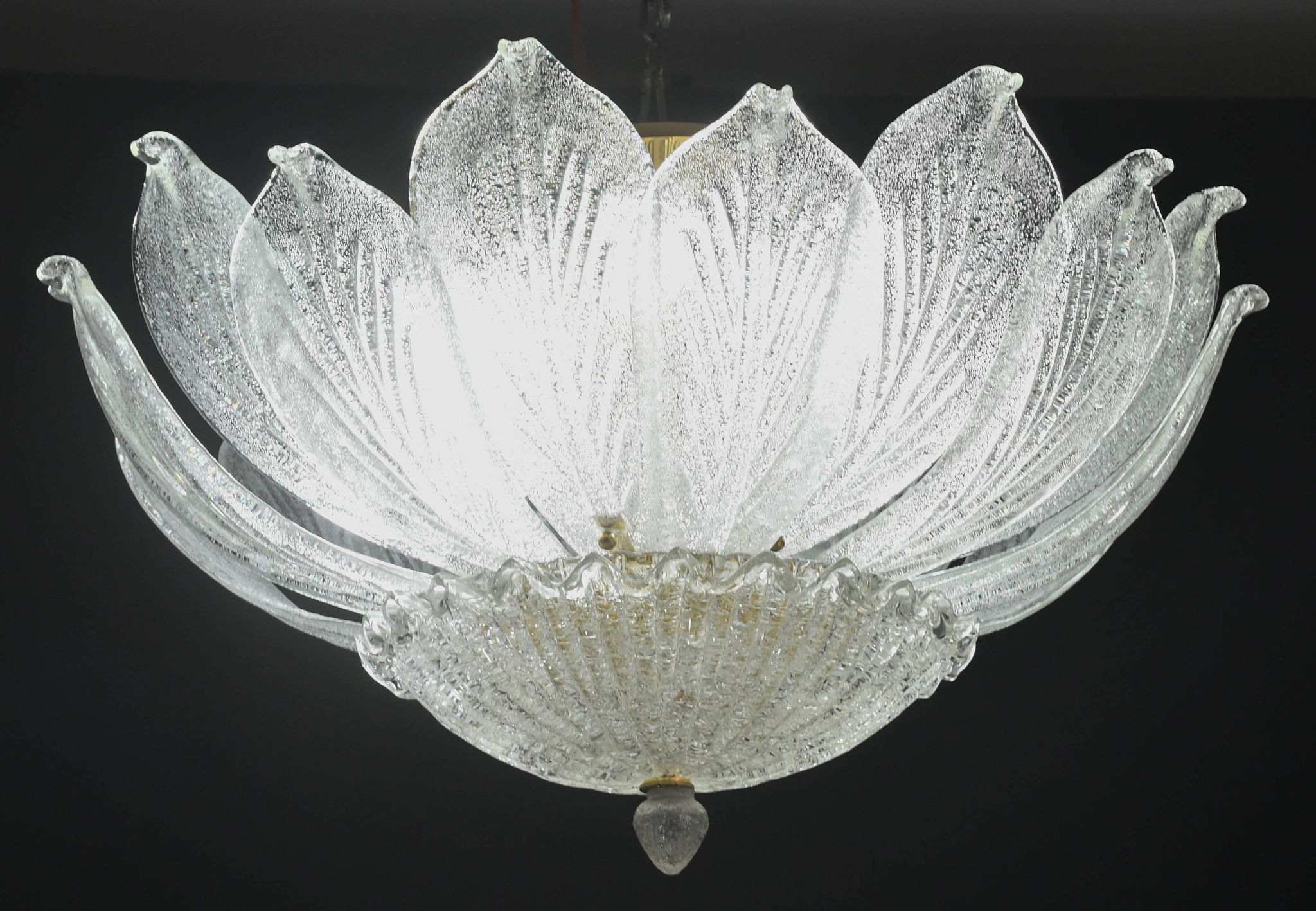 Napoli, Italian Murano Glass Ceiling Light or Flush Mount, 1970s