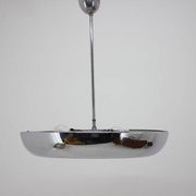 Functionalist Chrome Pendant UFO by Josef Hurka for Napako, 1930s