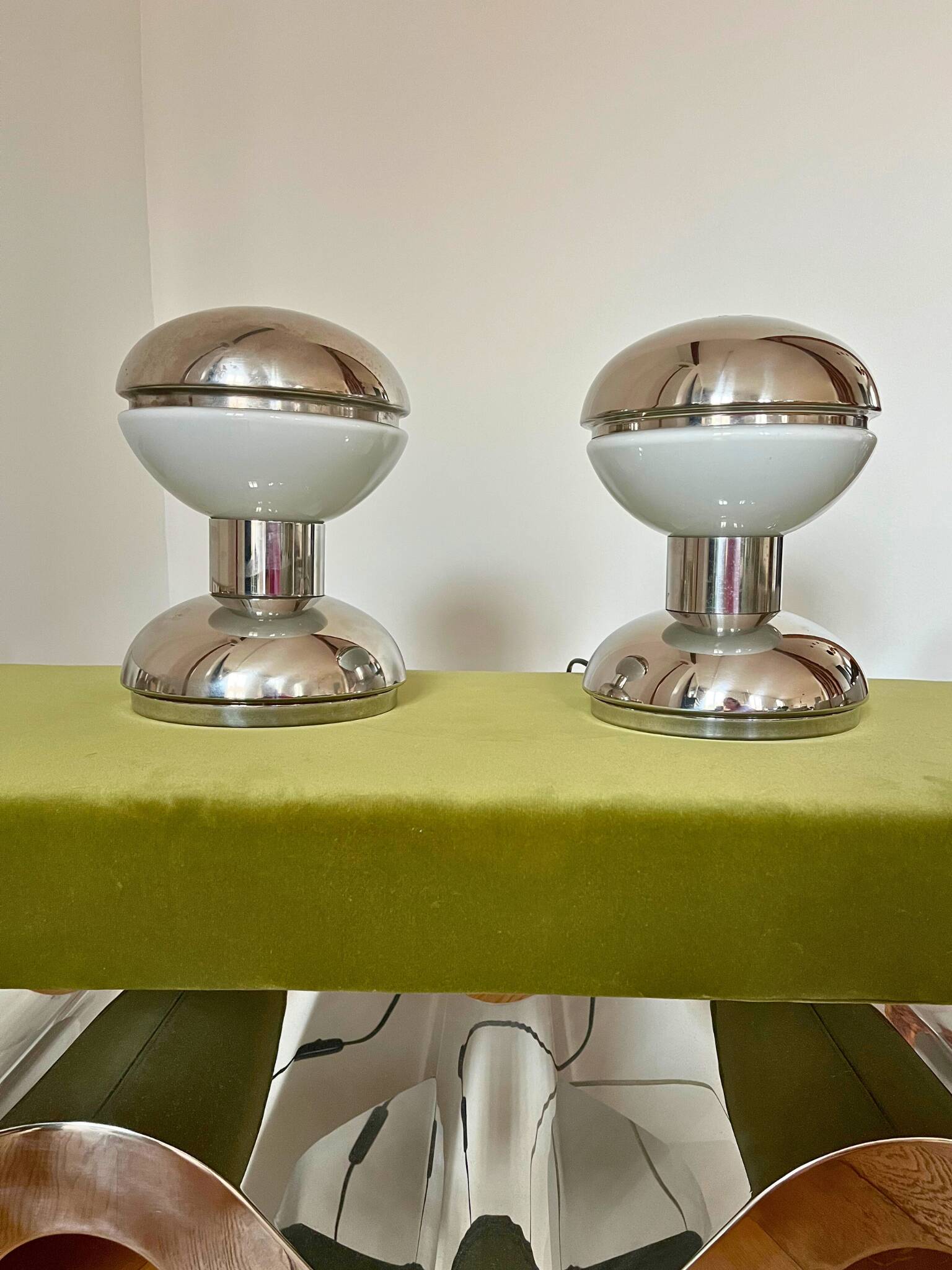 Pair of Diabolo table lamps – Goffredo Reggiani – Italy, 1970s