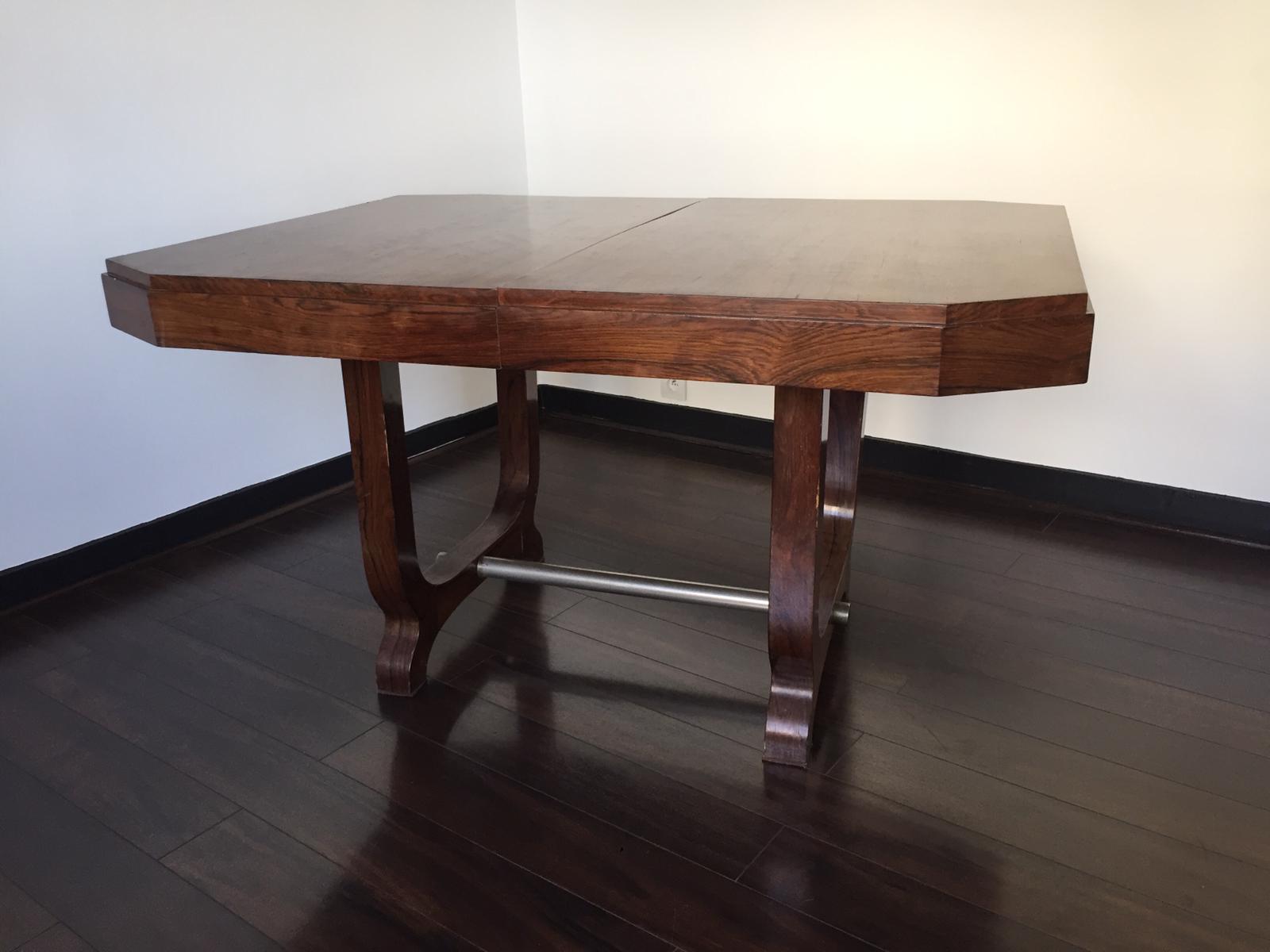 Art deco table and 6  chairs