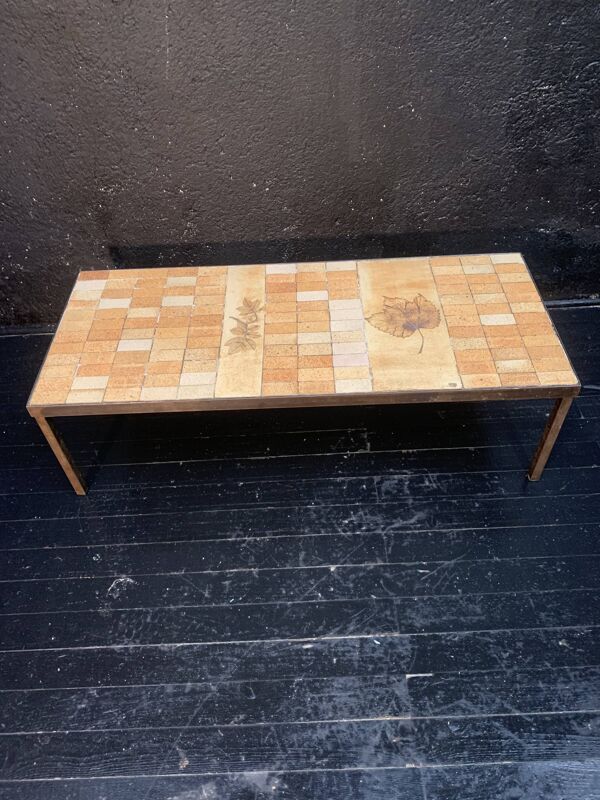 Table basse en céramique Roger Capron 1950