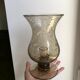 Biot style bubbled glass candle holder signed 60s-70s