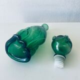 Vintage glass decanter in cat shape