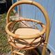 Vintage rattan bottle holder/server