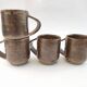 Lot de 4 tasses à café en grès de Puisaye