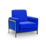 Electric blue armchair