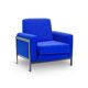Electric blue armchair