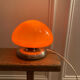 Orange mushroom lamp