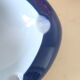 Empty pocket or blue ceramic ashtray, vintage