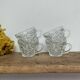 Set of 4 cut glass cups