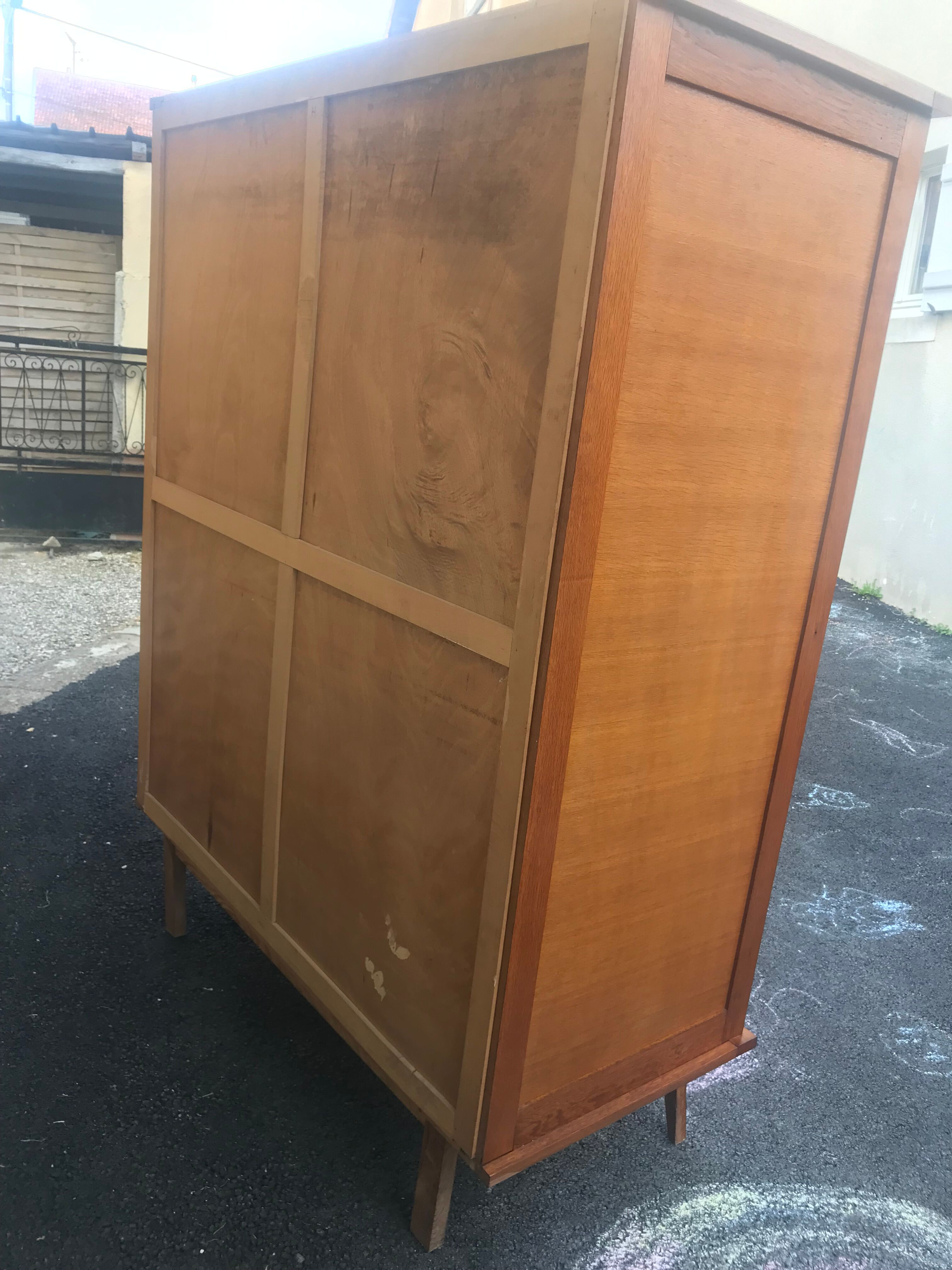 Vintage compass feet cabinet