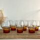 6 vintage luminarc france glasses