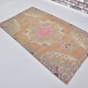 Orange & Beige Turkish Vintage Rug sku 2555