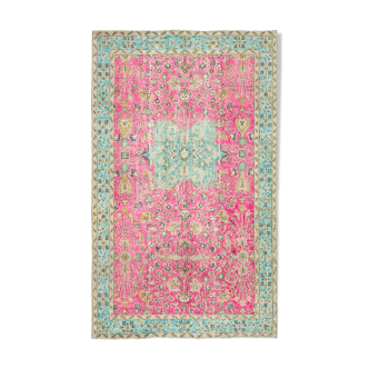 Hand-Knotted Vintage Anatolian 1980s 165 cm x 270 cm Multicolor Rug