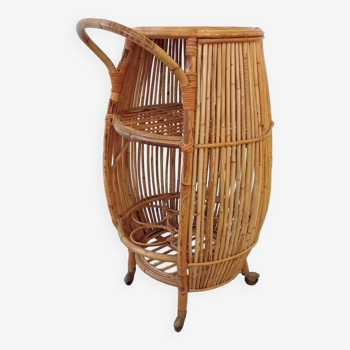 Vintage rattan bar