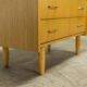 Commode scandinave  4 tiroirs 1990 couleur miel