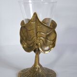 Golden brass chalice