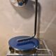 Lamp chrome and blue metal