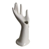 Vintage hand soliflore in white ceramic