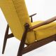 1960s High Back Yellow Bouclé Lounge Armchair Vintage Midcentury Lounge