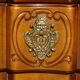 Secretary in solid cherry wood in Louis XV style.