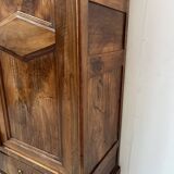 Napoleon III style wardrobe in solid walnut, 19th century