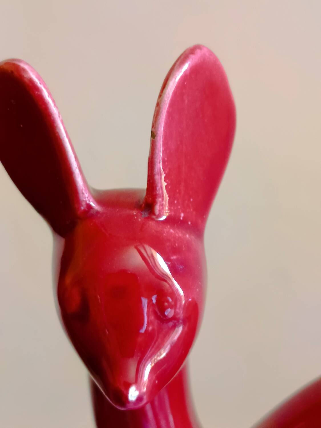 Bibelot Biche Saint Clément Rouge / bordeaux en céramique
Art Déco