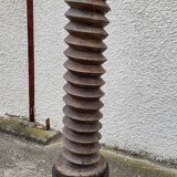LARGE OLD WOODEN PRESS SCREW