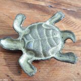 Brass turtle ashtray