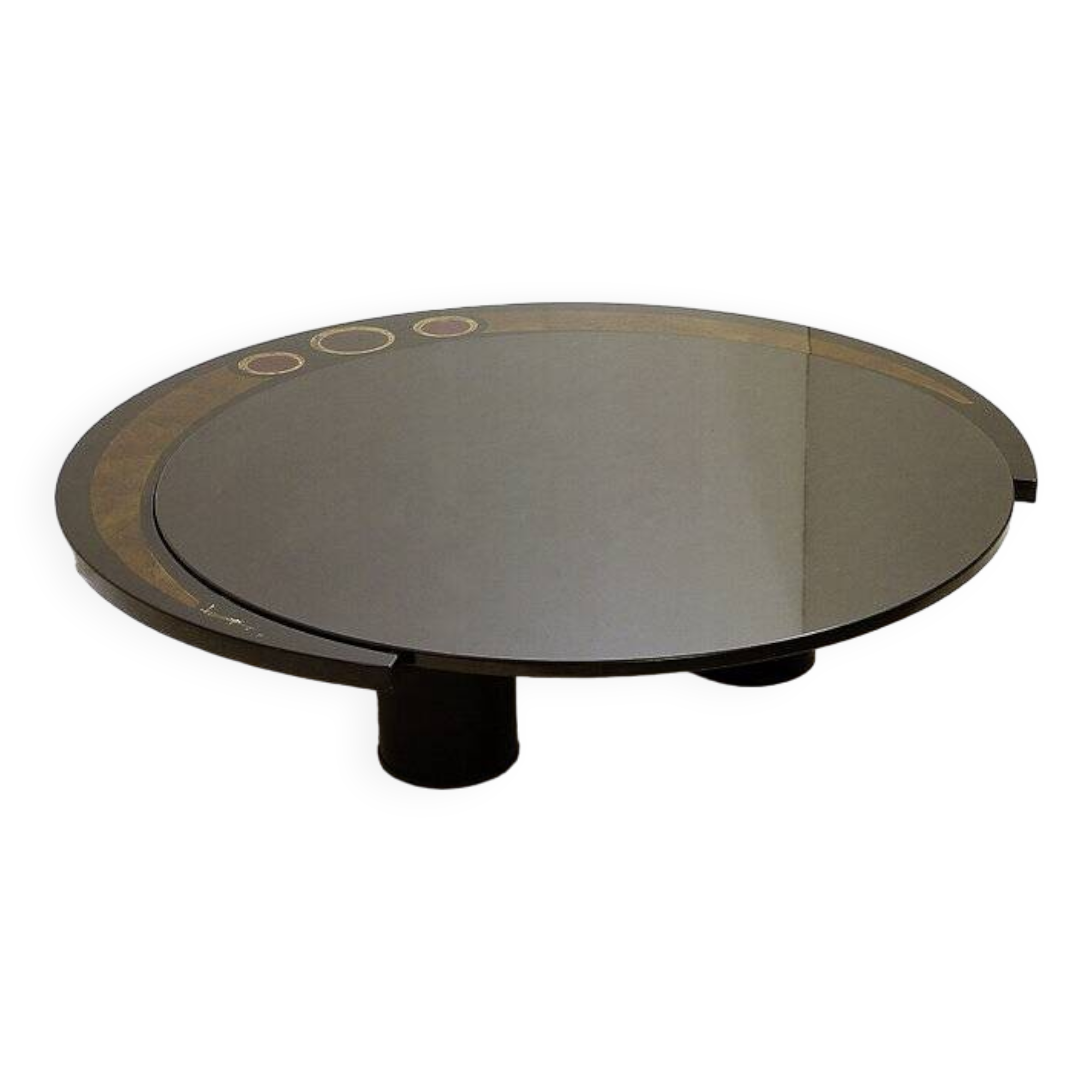 Large Coffee Table by Antonio Lupi 1/1 Black granite top - italy