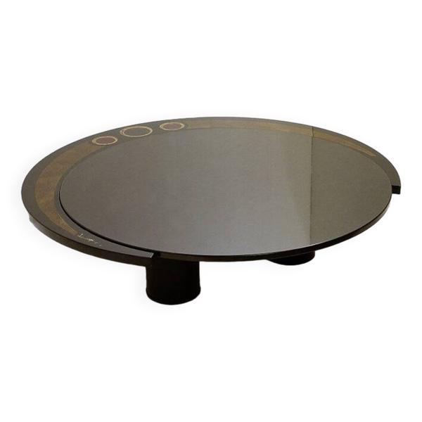 Grande table basse d'Antonio Lupi 1/1 Plateau en granit noir - Italie