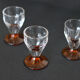 3 petits verres à liqueur vintage